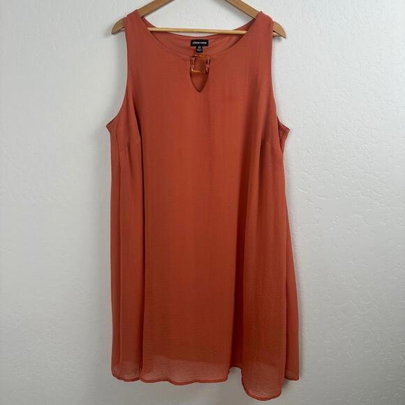 Dresses & Skirts - Chloe+Rene Womens 2X‎ Dress Orange Flowy Summer